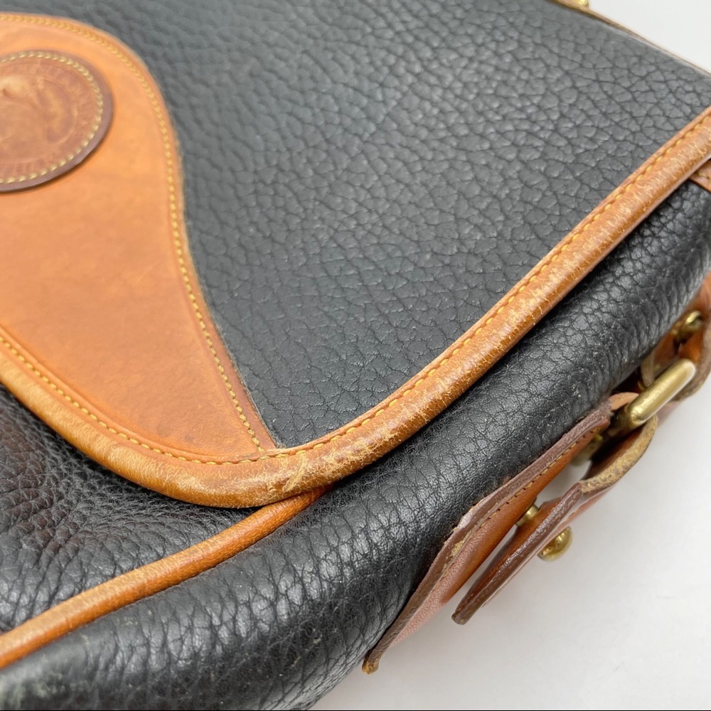 Dooney & Bourke Vintage Two Tone Leather Satchel - Picture 13 of 16